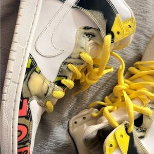 Rare Nike De La Soul High-Top Sneakers with Yellow Accents